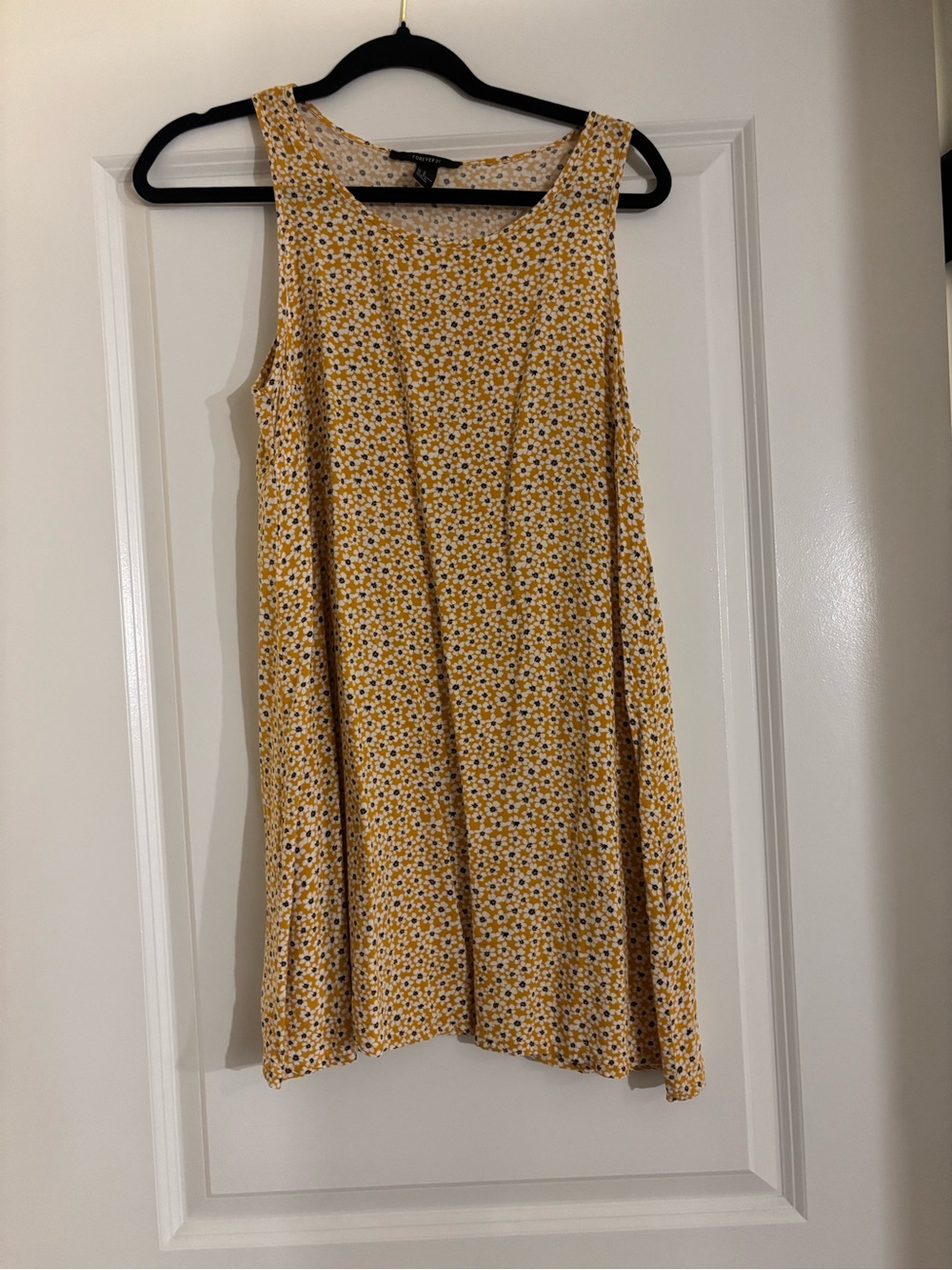 Forever 21 Yellow Floral Mini Dress